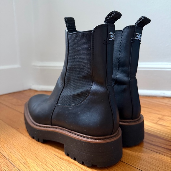 Sam Edelman Laguna Black Chelsea Ankle Boots with Lug Sole Women’s Size 7 - Picture 4 of 11